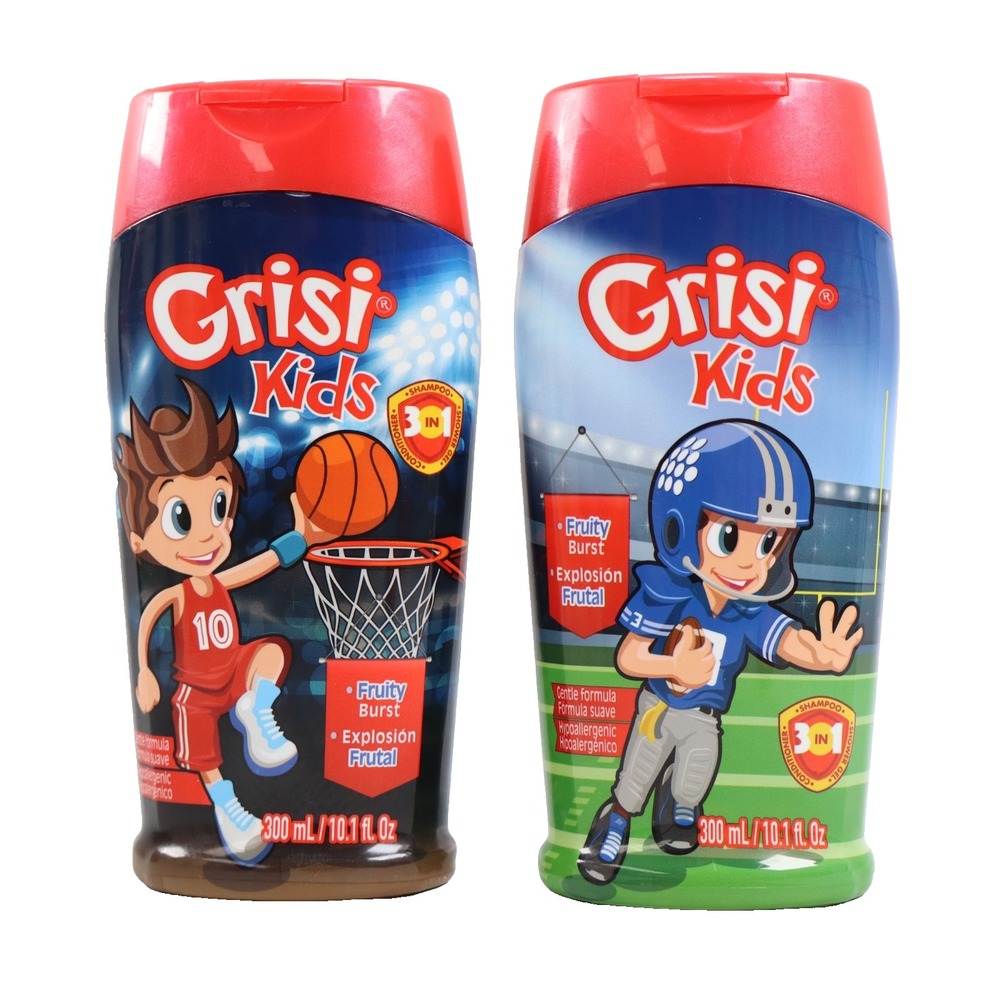 2 PACK Manzanilla Grisi Kids Shampoo for Boys Lightening Shampoo w/ Chamomille